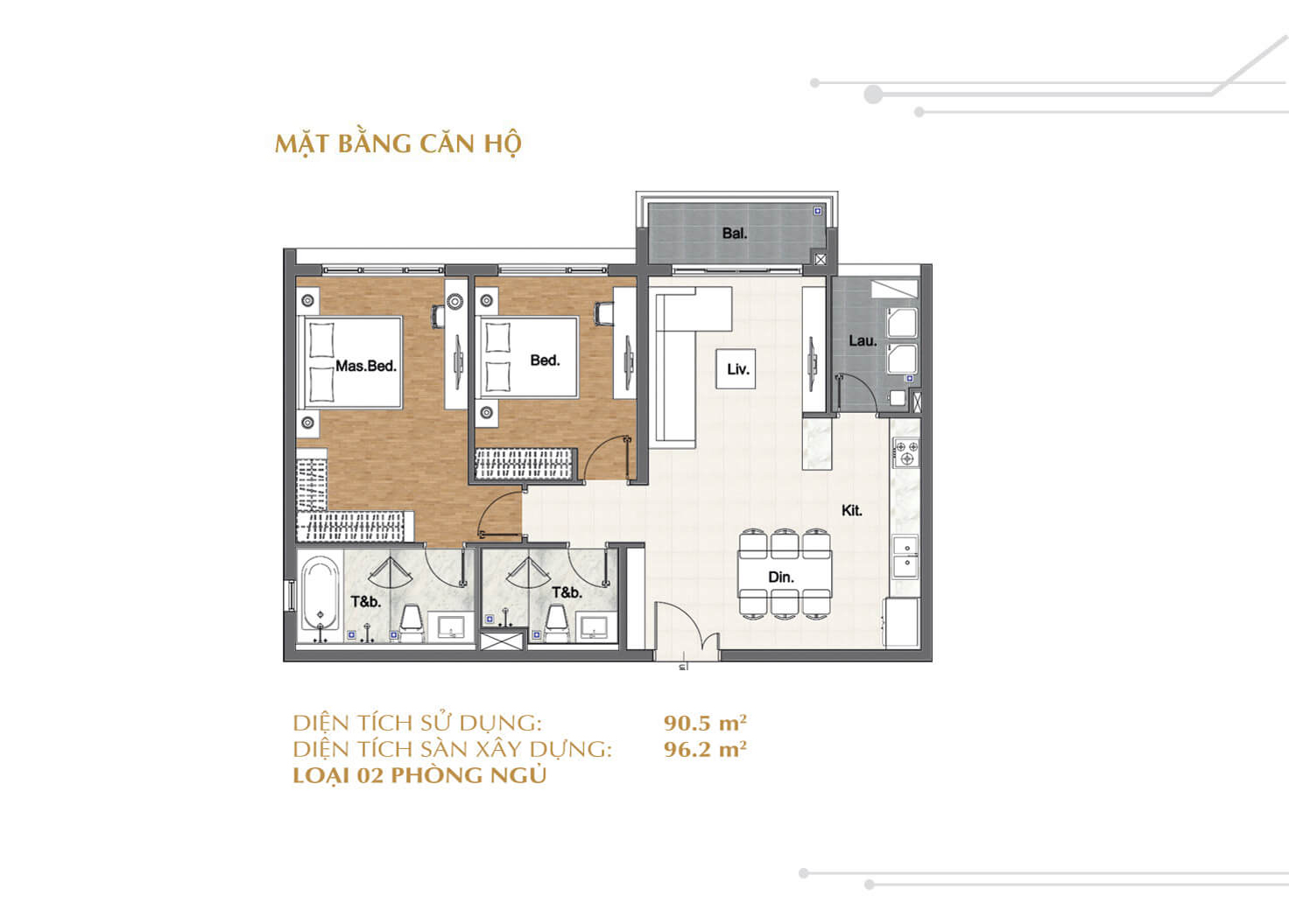 Cần bán 2PN Sarina Sala Đại Quang Minh Full Nội Thất 2 2PN Sarina Sala Đại Quang Minh batdongsanquan2.com.jpg