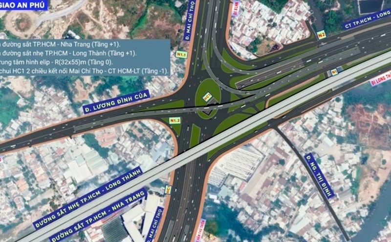 Mô phỏng nút giao An Phú batdongsanquan2.com